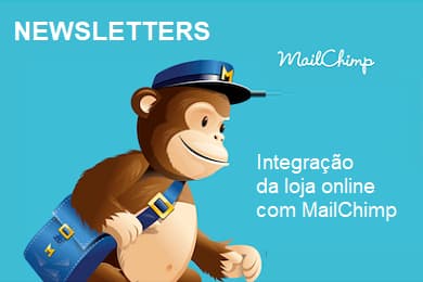 Loja Online integrada com gestor de envio de newsletters MailChimp