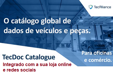 Loja online e APP integrada com sistema TecDoc - Catálogo Mundial de Peças Automóveis
